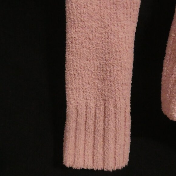 CASA NOVA - Limited Edition | medium | Pink Hooded Chenille V-Neck Sweater - Picture 7 of 15
